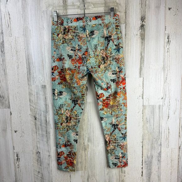 Soft Surroundings Have To Have Blue Corduba Printed Ankle Legging Size PXS - Picture 2 of 8